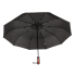Juodas automatinis sulankstomas skėtis moterims ir vyrams, 105 cm
