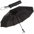 Automatinis sulankstomas juodas unisex skėtis, XL