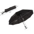 Automatinis sulankstomas juodas unisex skėtis, XL