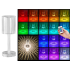 LED RGB stalinė naktinė lemputė su krištolo imitacija, USB įkrovimu ir nuotolinio valdymo pulteliu, 25 cm