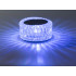 Kristalinė LED RGB naktinė stalinė lempa su pulteliu ir USB įkrovimu, 12 × 12 cm