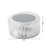 Kristalinė LED RGB naktinė stalinė lempa su pulteliu ir USB įkrovimu, 12 × 12 cm