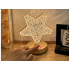 Naktinė LED RGB žvaigždės formos stalinė lempa su USB įkrovimu, 17 × 15,5 × 10 cm