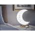 RGB LED naktinė stalinė lempa „Mėnulis“ su kristalo imitacija, USB-C, 18 × 14 cm, pagrindo skersmuo 10 cm