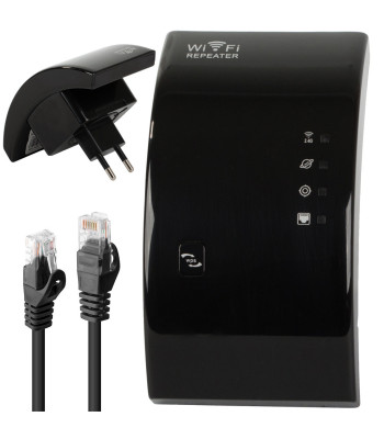 Wi-fi signalo stiprintuvas su prieigos taško funkcija, 300 Mb/s, 2,4 GHz