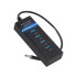 USB 3.0 šakotuvas su 4 prievadais, 10,5 × 4 × 2,5 cm