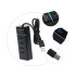USB 3.0 šakotuvas su 4 prievadais, 10,5 × 4 × 2,5 cm