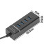 USB 3.0 šakotuvas su 4 prievadais, 10,5 × 4 × 2,5 cm