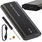 M.2 SATA NGFF SSD disko dėklas-adapteris, USB 3.1 Type-C, 2230–2280 mm