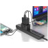 Universalus kelioninis kištukų adapteris su 2 USB jungtimis UK, USA, EU ir AUS lizdams, 7,5cm x 5cm x 4cm