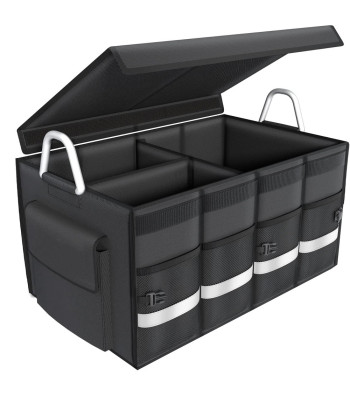 Automobilio bagažinės organizatorius su dangčiu, 60 l, 60 × 35 × 30 cm