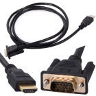 Kabelis vga–hdmi su paauksuotomis jungtimis, full hd, 1,3m