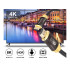 Itin spartus HDMI kabelis su paauksuotais kontaktais, HDMI 2.1, 8K 60Hz, 4K 120Hz, 1,5 m