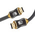 Didelės spartos HDMI kabelis su paauksuotais kontaktais ir nailono pyne, HDMI 2.1, 2m
