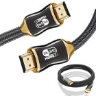 Itin spartus vaizdo ir garso kabelis su paauksuotais kontaktais, HDMI 2.1, 8K 60Hz, 4K 120Hz, 3m
