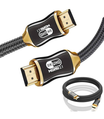 Itin spartus vaizdo ir garso kabelis su paauksuotais kontaktais, HDMI 2.1, 8K 60Hz, 4K 120Hz, 3m