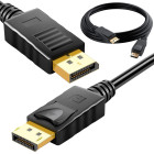 DisplayPort vaizdo ir garso kabelis, 8K / 4K / 2K, DP 1.4, 2 m