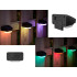 Saulės energija įkraunamas LED RGB lauko šviestuvas su sutemų jutikliu, 9cm x 8,5cm x 6cm