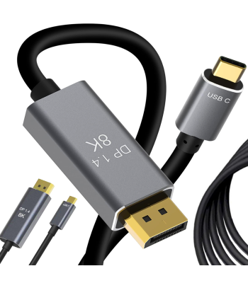 Vaizdo ir garso kabelis DisplayPort–USB-C 1.4, 1,8 m