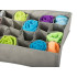 Skalbinių ir kojinių organizatorius su 24 skyreliais – 35cm x 24cm x 10cm