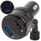FM MP3 „Bluetooth“ siųstuvas-imtuvas automobiliui su 2 USB jungtimis, 7,5 × 3,5 cm