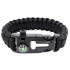 Išgyvenimo apyrankė su kompasu, skiltuvu, paracord virvele, ašmenimis ir švilpuku, 5W1, 26 cm × 2,5 cm
