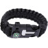 Išgyvenimo apyrankė su kompasu, skiltuvu, paracord virvele, ašmenimis ir švilpuku, 5W1, 26 cm × 2,5 cm
