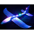 Putplasčio lėktuvas-sklandytuvas su LED, mėlynas, 47 cm
