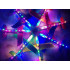 Putplasčio lėktuvas-sklandytuvas su LED, mėlynas, 47 cm