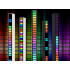 USB RGB LED šviesos juosta, reaguojanti į garsą, 18 režimų, balta, 181 × 16 × 18 mm