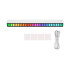RGB LED šviesos juosta, reaguojanti į garsą, su akumuliatoriumi, 181mm x 16mm x 18mm