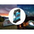 Turistinis LED žibintas su saulės baterija ir „powerbank“ funkcija, 18 × 13,5 × 5 cm