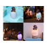 Dinozauro triceratopo kiaušinio formos naktinė LED RGB lempa vaikams