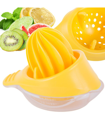 Rankinė citrusinių vaisių sulčiaspaudė, geltona, 50 ml, 12,5 × 8 cm