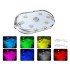 Belaidė RGB LED lemputė automobilio salonui su jutikliniu valdymu, 6 LED, 5,5 × 2,5 cm