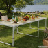 Sulankstomas turistinis ir sodo stalas lagaminas 180 × 60 cm