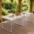 Sulankstomas turistinis ir sodo stalas lagaminas 180 × 60 cm