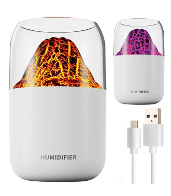 Ultragarsinis oro drėkintuvas ir aromaterapinis difuzorius su LED apšvietimu, 24491, 14,5 × 8,5 cm