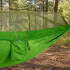 Turistinis dvivietis hamakas su tinkleliu nuo uodų, žalias, 250 × 140 cm