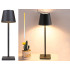 Jutiklinė belaidė LED naktinė stalinė lempa, juoda, 38 cm