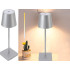 Jutiklinė belaidė LED stalinė naktinė lempa, 3 šviesos atspalviai, USB, 38 cm