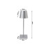 Jutiklinė belaidė LED stalinė naktinė lempa, 3 šviesos atspalviai, USB, 38 cm