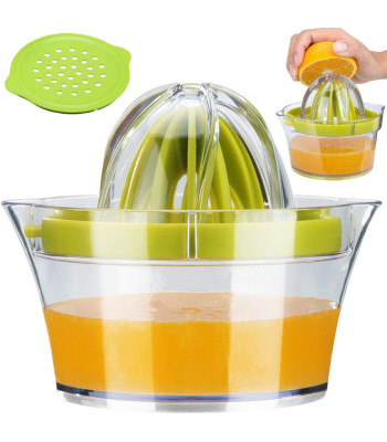 Rankinė citrusinių vaisių sulčiaspaudė su tarku, 400ml, 14,5cm x 11cm