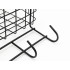 Pakabinama metalinė lentyna-organizatorius su 3 kabliukais, 38 × 21 × 15 cm