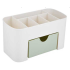 Kosmetikos ir papuošalų organizatorius su stalčiumi, žalias, 20 × 10 × 9,5 cm