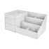 Kosmetikos ir papuošalų organizatorius su dviem stalčiukais, baltas, 25,5 × 17 × 11 cm