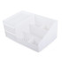 Kosmetikos ir papuošalų organizatorius su dviem stalčiukais, baltas, 25,5 × 17 × 11 cm