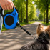 Automatinis juostinis pavadėlis šunims su blokatoriumi, 5 m, iki 15 kg