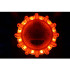 Įspėjamoji LED lempa su stipriu magnetu ir 360° šviesa, oranžinė, 10cm × 3,5cm