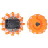 Įspėjamoji LED lempa su stipriu magnetu ir 360° šviesa, oranžinė, 10cm × 3,5cm